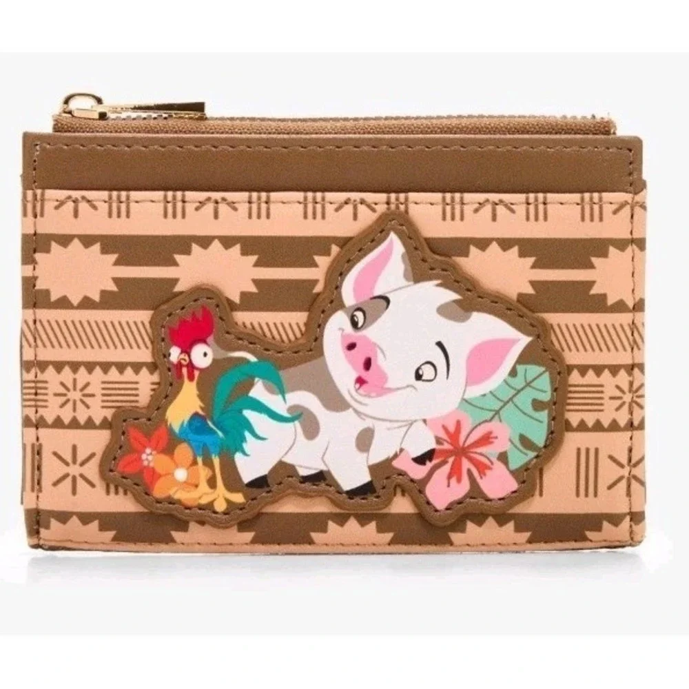 Her Universe Disney‎ Moana & Pua Rattan Leaf Crossbody Bag Charm Heart & Wallet